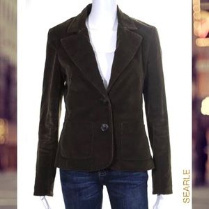 SEARLE Vintage Walnut Brown Corduroy LS Blazer Jacket